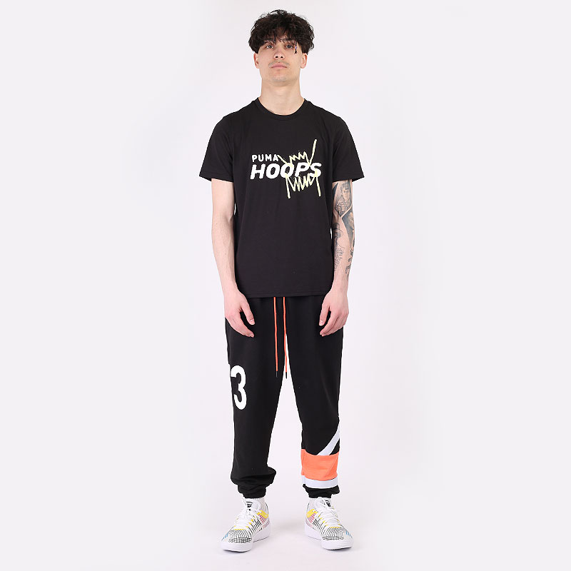 мужские черные брюки PUMA Franchise Knit Pant 53051401 - цена, описание, фото 8